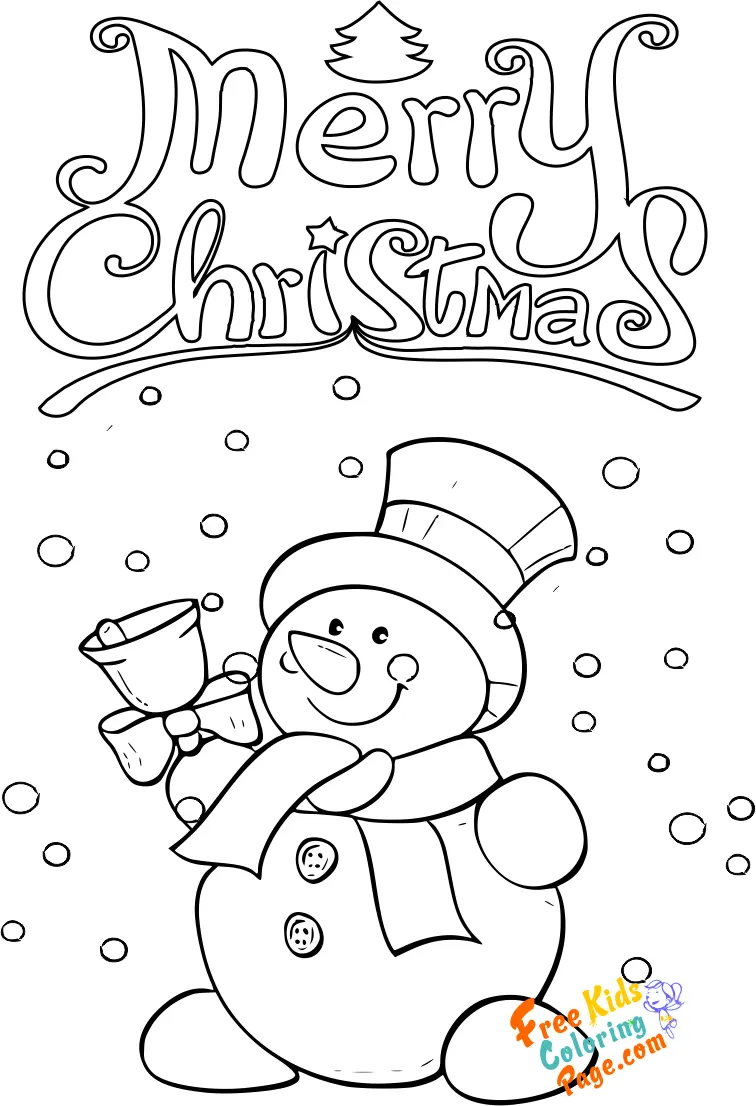 cute christmas snowman pages to color free coloring a snowman