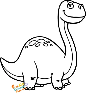 coloring pages dino brontosaurus to print out for kids. dinosaur coloring pages easy