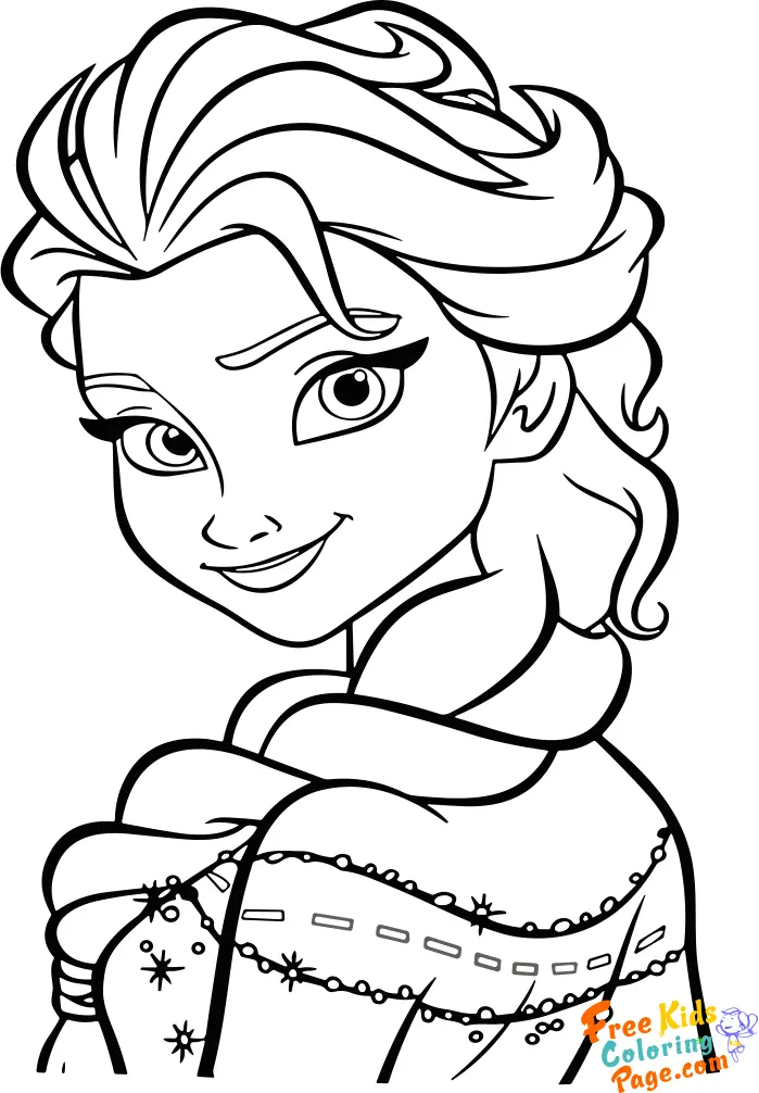 coloring pages of elsa to print out. frozen disney princess