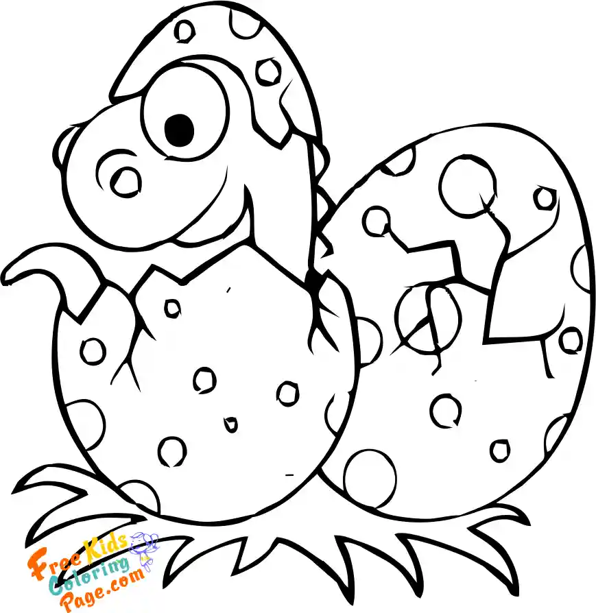 dinosaur baby coloring pages to printable.dinosaur egg picture to color