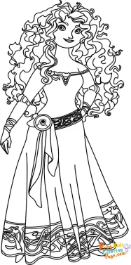 disney princess merida coloring pages. colouring pictures