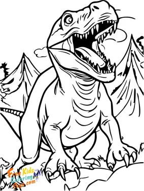 jurassic world dinosaur pictures to color. t-rex