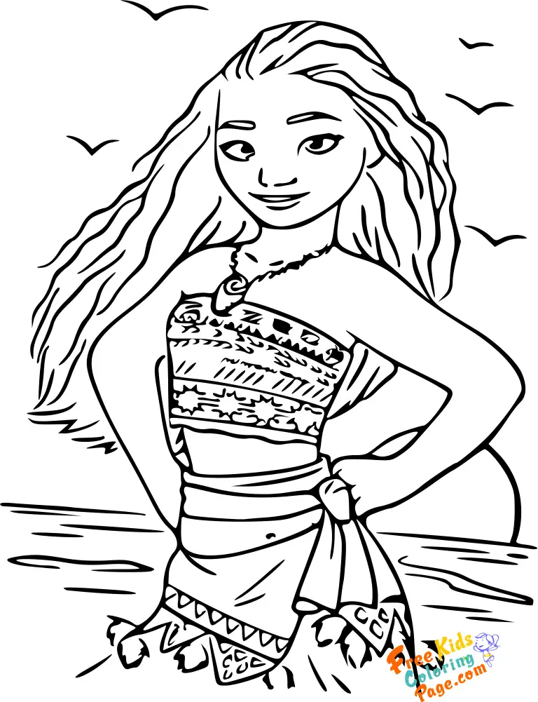 princess moana colouring pages to print out for kids. coloring pages disney princess