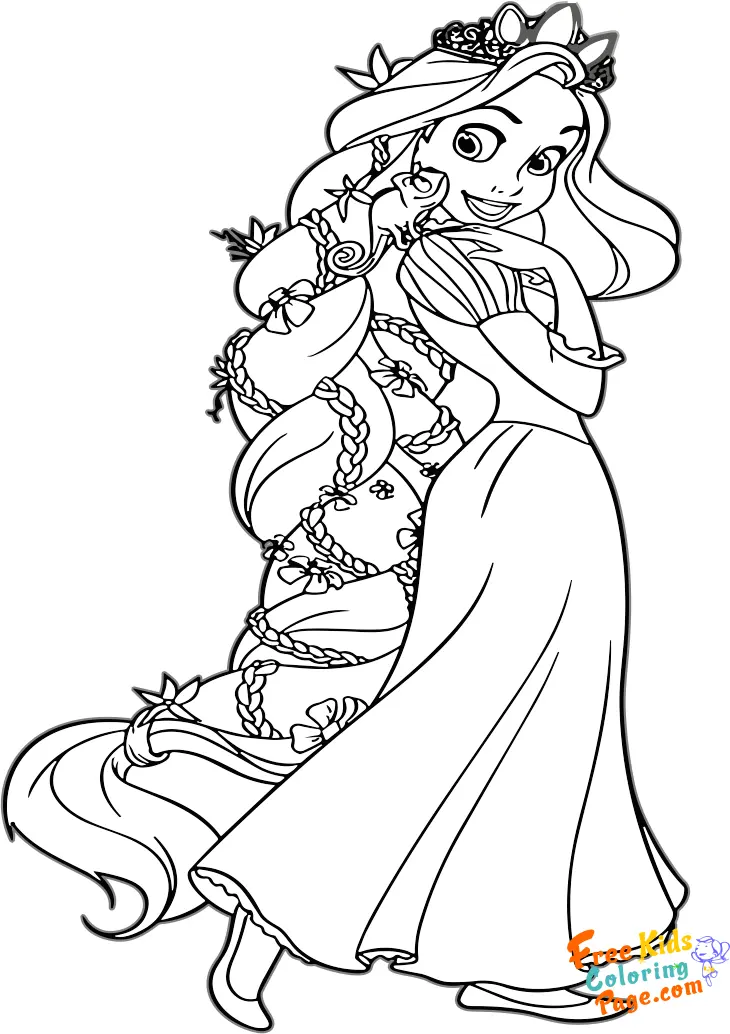 rapunzel tangled coloring pages printable. disney tangled colouring book