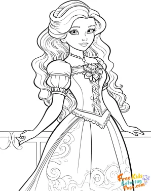 beautiful princess coloring pages Page to color